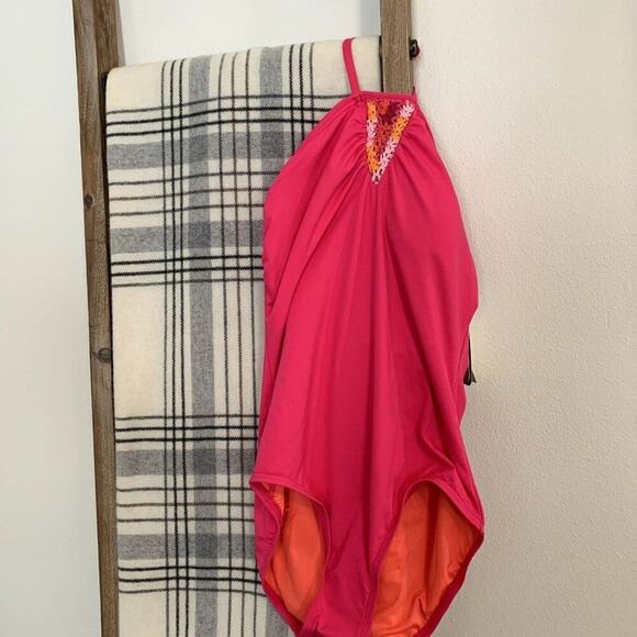 Coco Rave Women's One Piece Bra Sized Swimsuit NWT Size Medium - Picture 5 of 12
